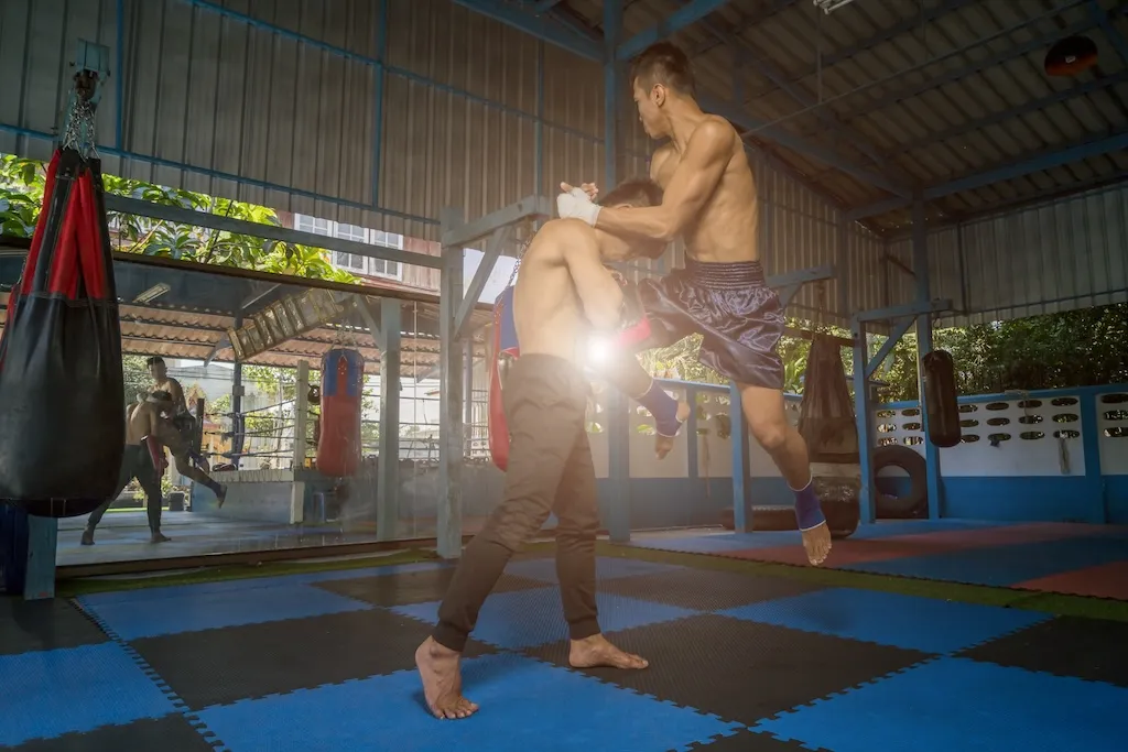 thai-boxingtwo-young-kickbox-fighters-training