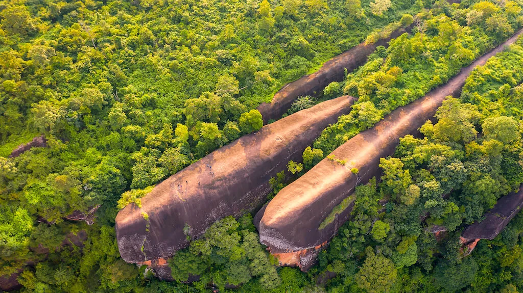 three-whale-stones-bird-eye-view-shot-of-three-whales-rock-in-phu-sing-country-park-in-bungkarn